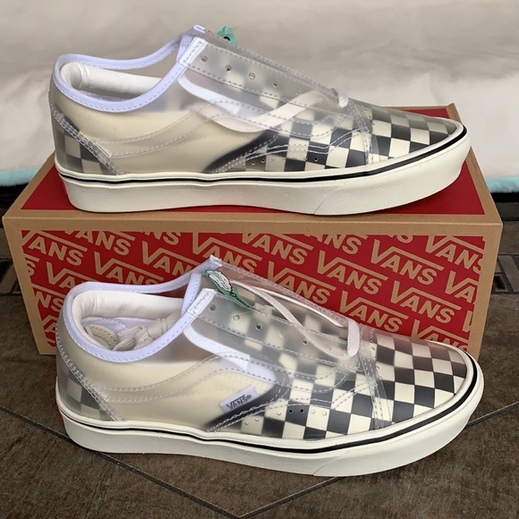 VANS COMFYCUSH SLIP-SK CHECKERBOARD BLACK/WHITE WM - Picture 2 of 13